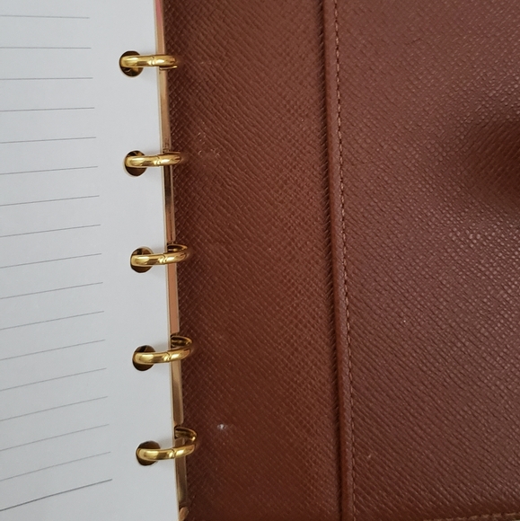 Louis Vuitton • Brown Logo Folding Agenda Wallet - Picture 7 of 8